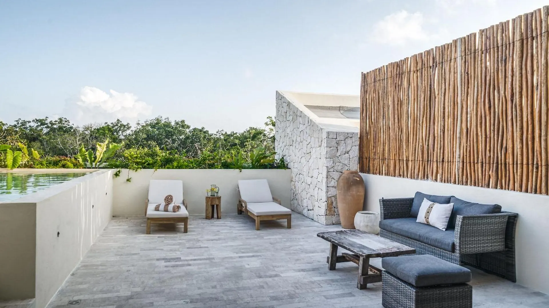 トゥルム3Br Panoramic Ph W Sunset, Terrace, Private Poolアパートメント メキシコ